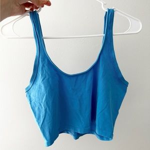 Free People Movement Blue Cropped Tank